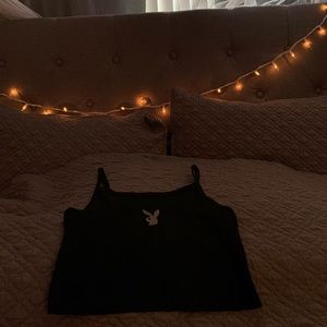 Playboy holographic crop top